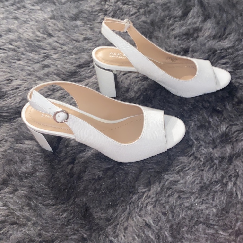 FANCY WHITE HEELS- Macy’s